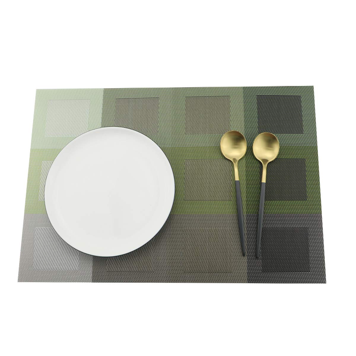 Manteles Individuales de Vinilo Resistente al Calor para Comedor, Antideslizantes, Lavables, Juego de 6