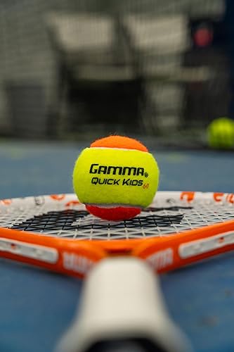 Miniatura 6 de GAMMA Quick Kids - Pelotas de tenis de entrenamiento de 36, 60 y 78 para niños y principiantes, núcleo de baja compresión que reduce la velocidad y