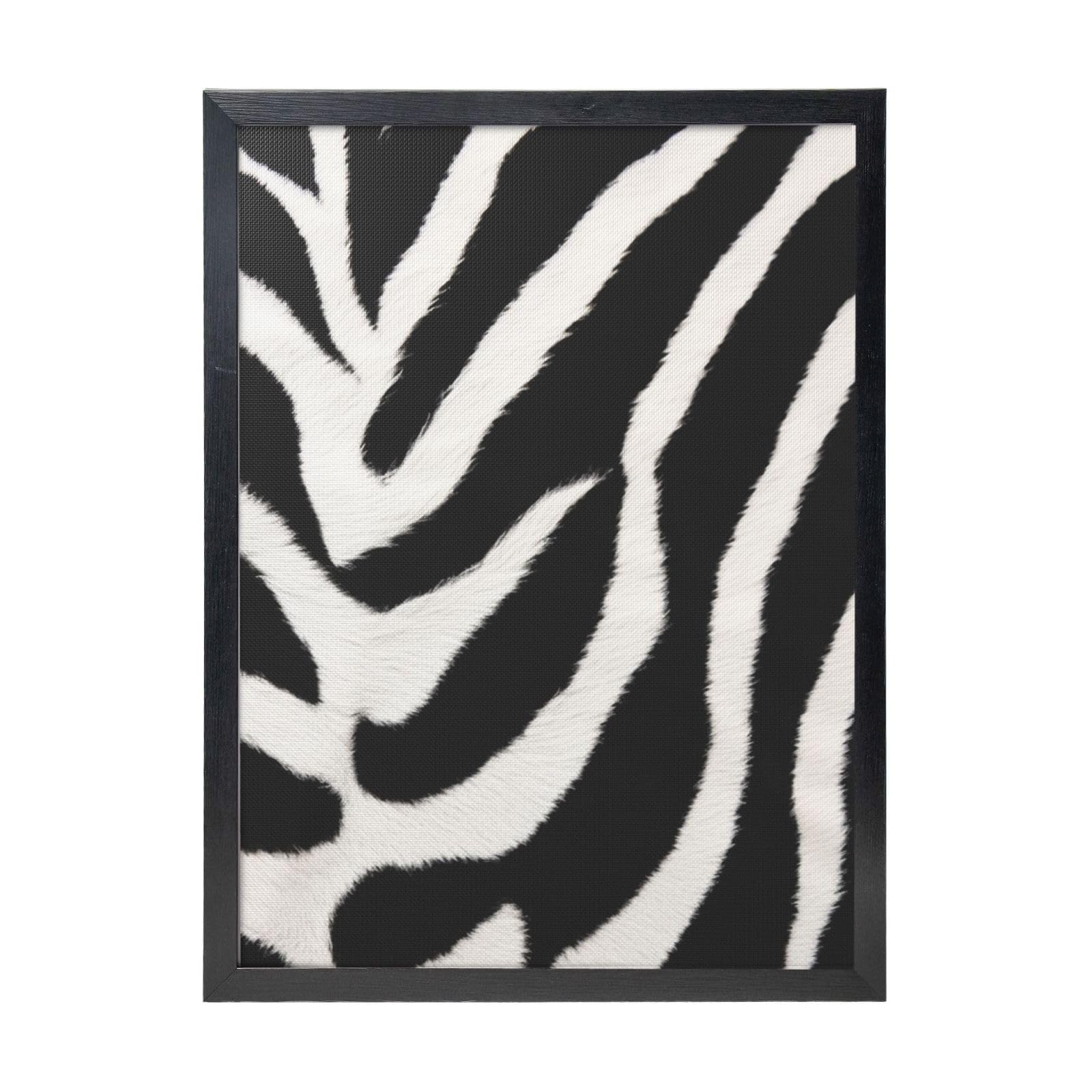 Framed Wall Art - Decorative Canvas Painting Zebra Animal Pictures Poster Aesthetic Modern Prints Artwork for Bedroom Office Wall Decor Ready To Hang 12x16 in