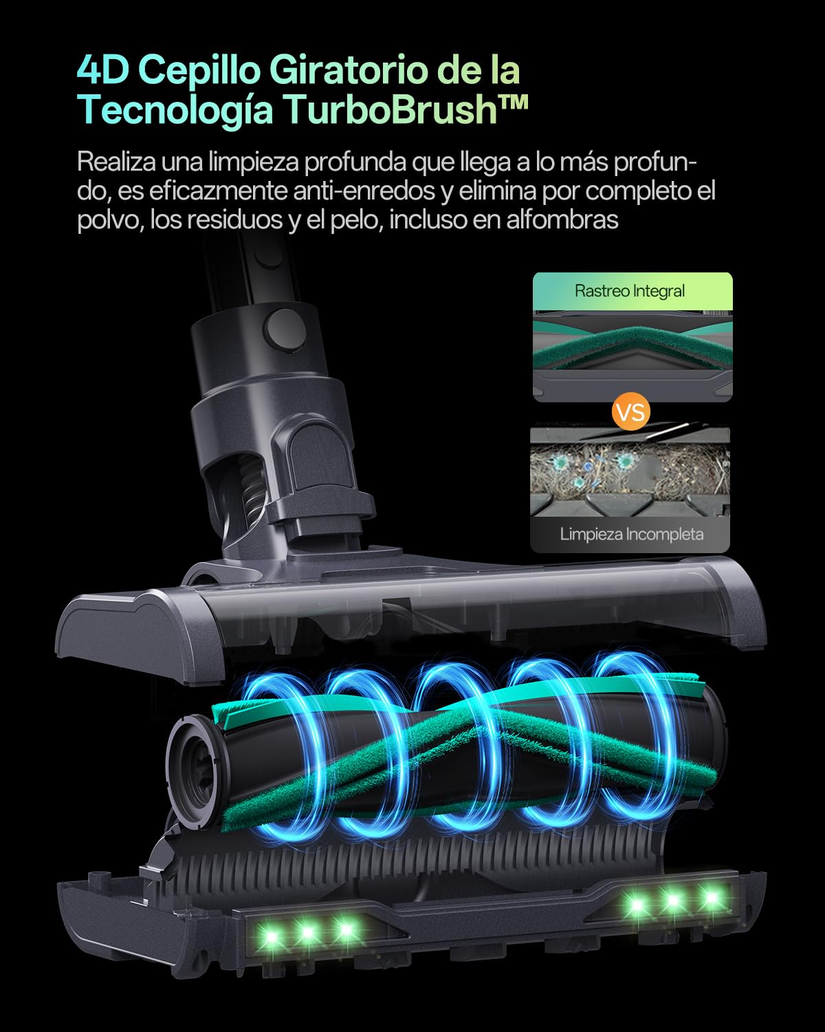 Vexilar V15Max Aspiradora sin Cable 65KPa/60 Min/1,5L, Aspiradora Inalámbrica con Fregona, Antienredos, Fácil Limpieza,Tendencias de Moda, Aspirador Escoba Vertical para Suelos/Alfombras/Pelos/Coche
