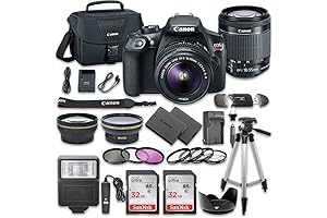 Canon EOS Rebel T6 DSLR Camera Bundle with Optics & Accessories