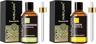 MAYJAM 100ML/3.38FL.OZ Lemongrass Essential Oil and Lemon Essential Oil