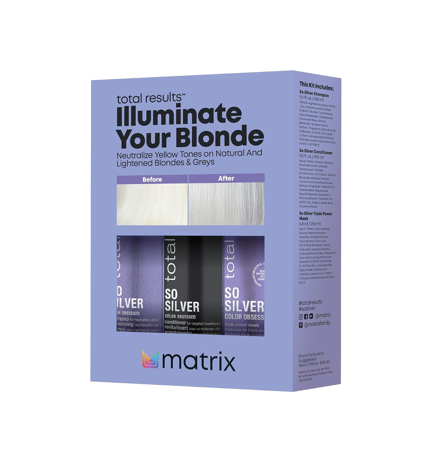 Matrix Total Results So Silver Trio Kit, 1.0 ct