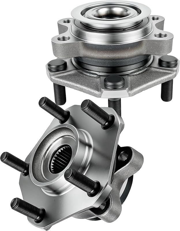 Cubo de roda com rolamento dianteiro KNOLET 513364 com ABS para Chevrolet City Express e Nissan – Par com 2 unidades