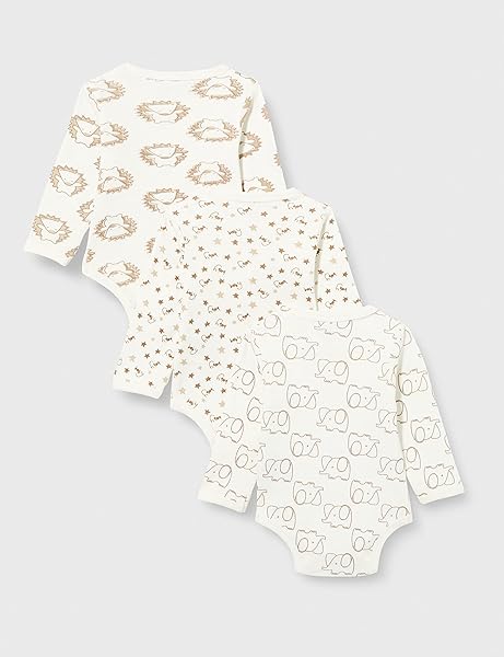 Care Baby Body Langarm aus 100% Baumwolle (3er Pack) - 3