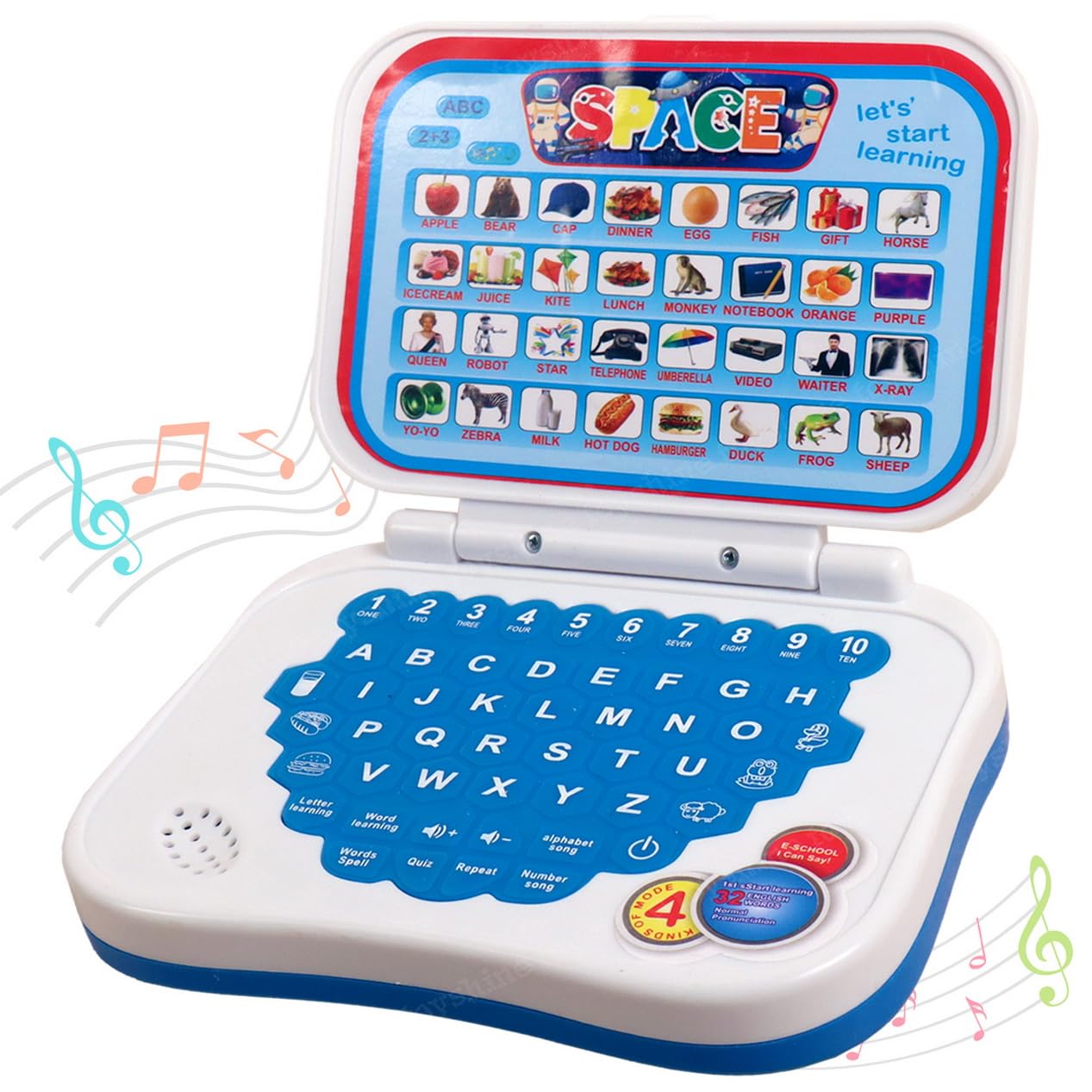 Toyshine Multifunction Contents Learning Kids Laptop Montessori Toy Child Education Game Fun and Learn Activity Childrens Laptop - Blue (B0CQP6N8KD) Amazon Price History, Amazon Price Tracker