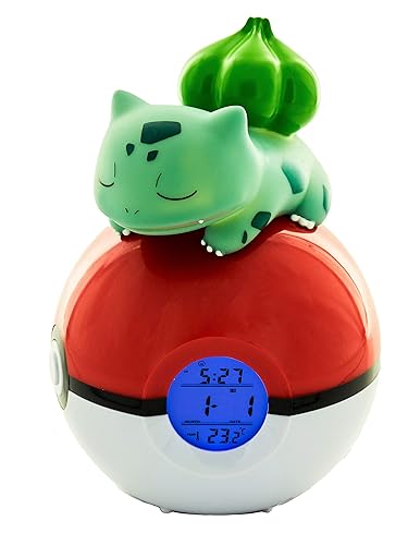 Teknofun - Licence officiel Pokemon - Radio Réveil Lumineux Bulbizarre