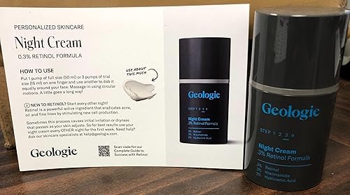 Miniatura 8 de Geologie Crema facial antienvejecimiento con retinol Fórmula avanzada de retinol de 0.3% para resultados eficaces Reduce líneas finas y arrugas