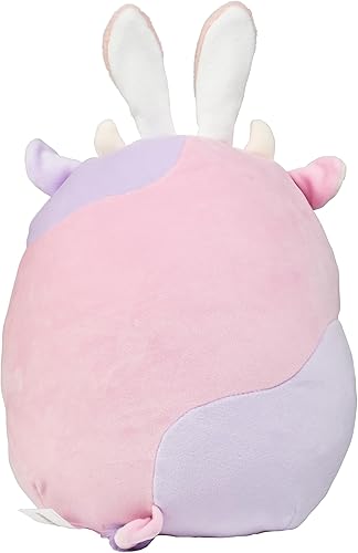 Miniatura 5 de Squishmallows Patty la vaca con orejas de conejo, peluche oficial de Jazwares de 10 pulgadas, juguete de peluche de vaca suave y blando