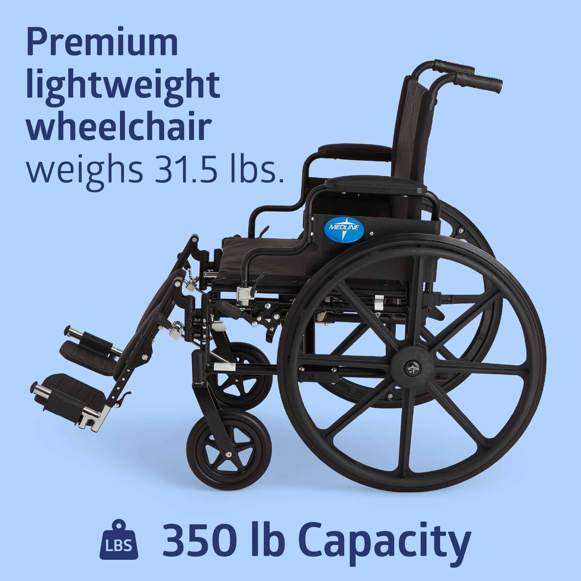 Medline K4 Premium Lightweight Wheelchair -5