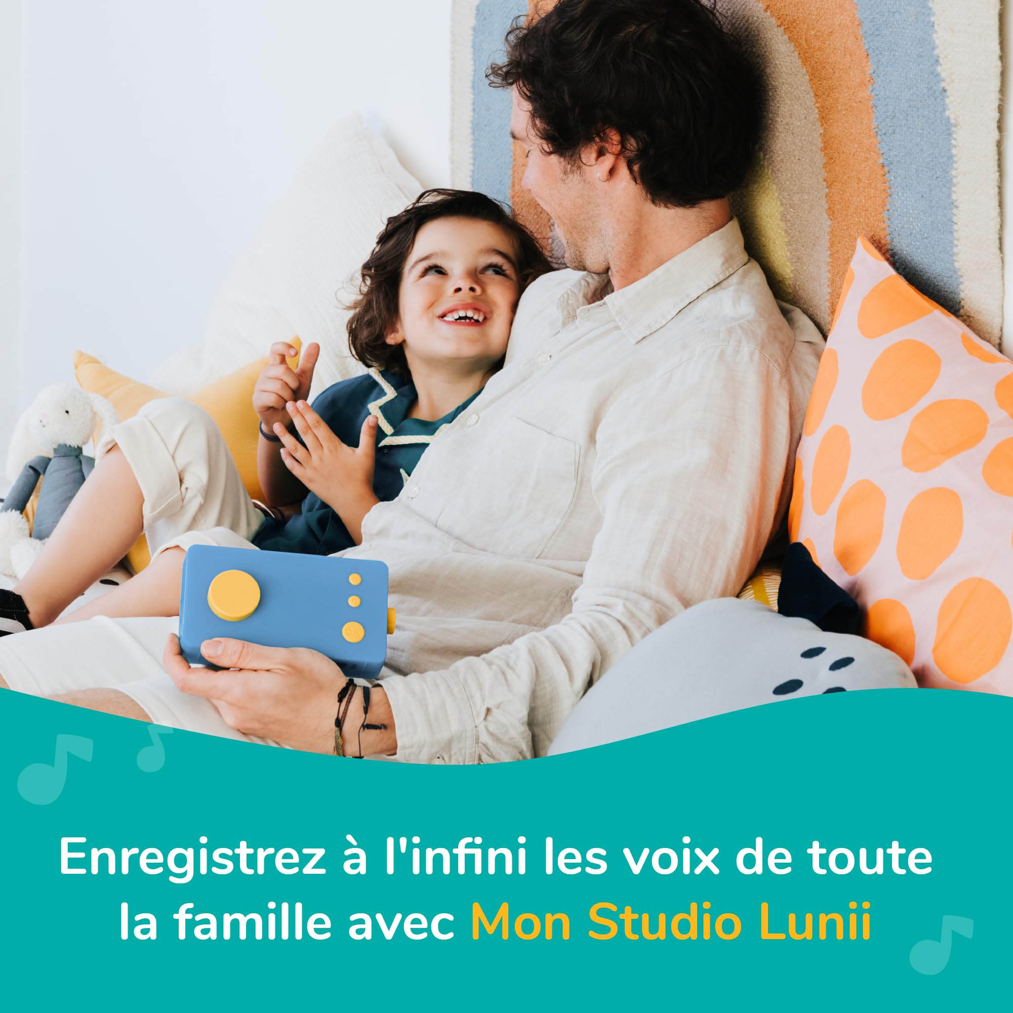 Lunii-Ma Fabrique à Histoires Bleue Bambini Scatola per storie per 3 – 8 Anni – Made in France, Colore Blu, 90 x 173 x 47mm