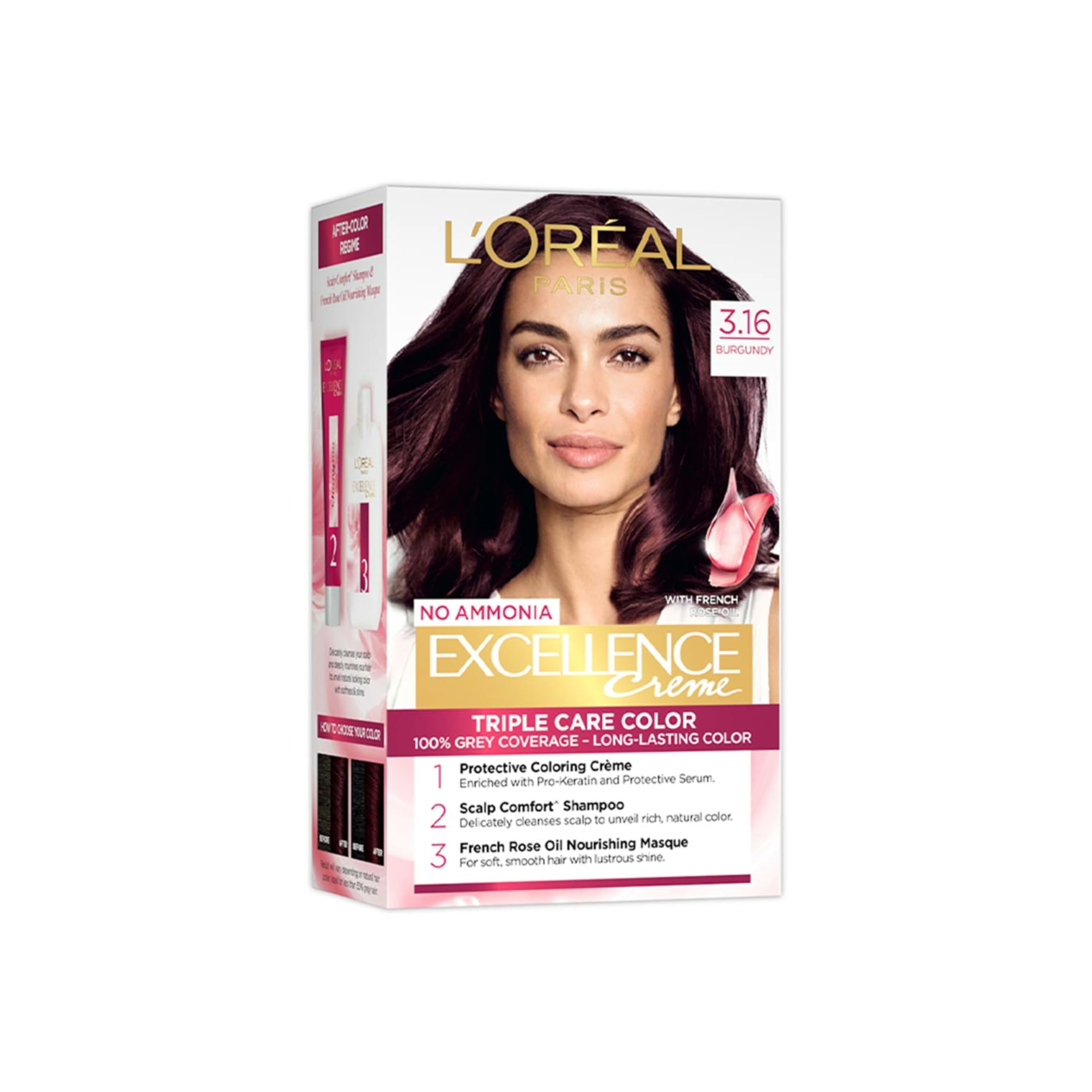 Excellence Creme Hair Color, 3.16 Burgundy, 72ml+100g