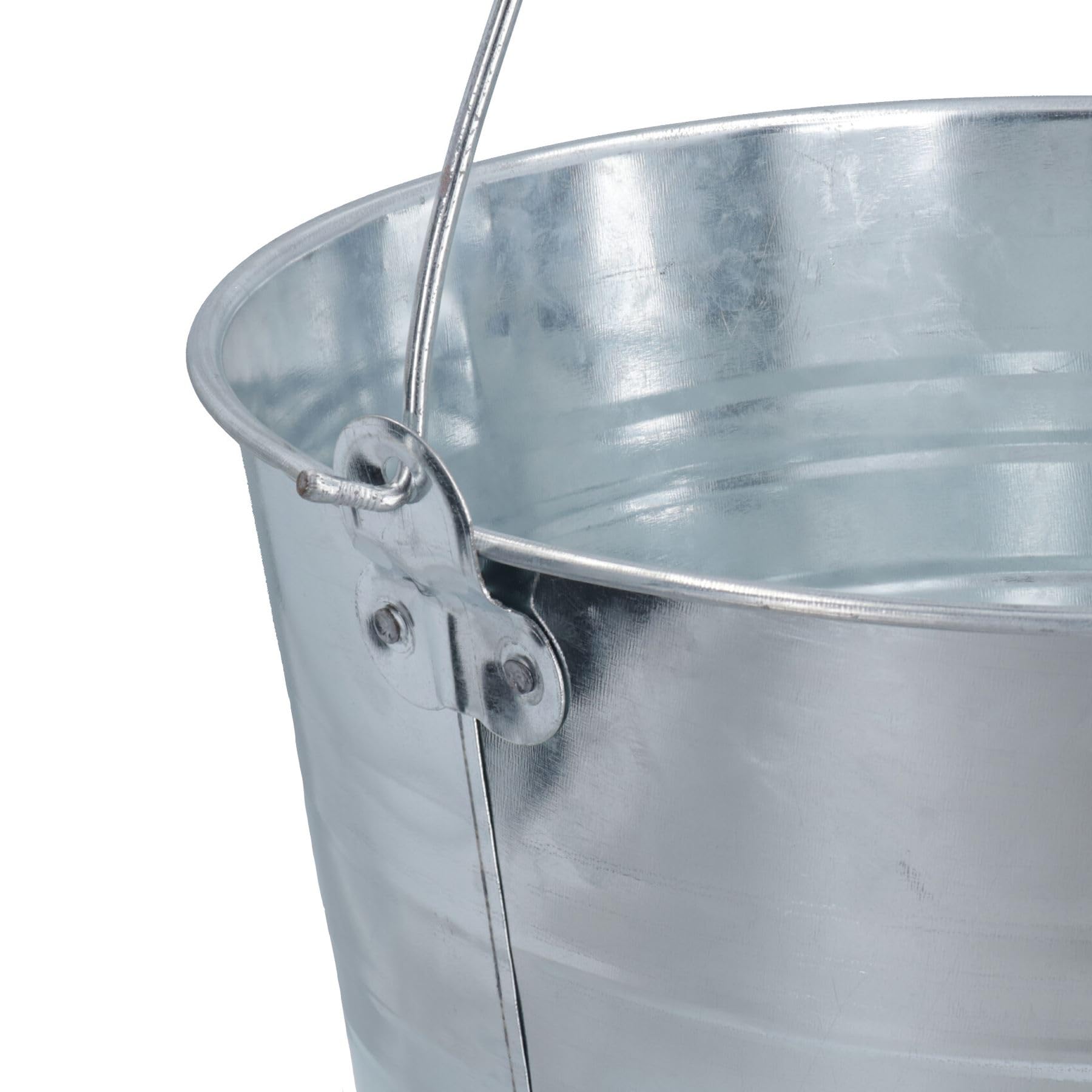 Metalowe wiadro ze stali ocynkowanej 15 l, wiaderko, woda, węgiel, ogień, szklarnia, rośliny ogrodowe, 4 szt