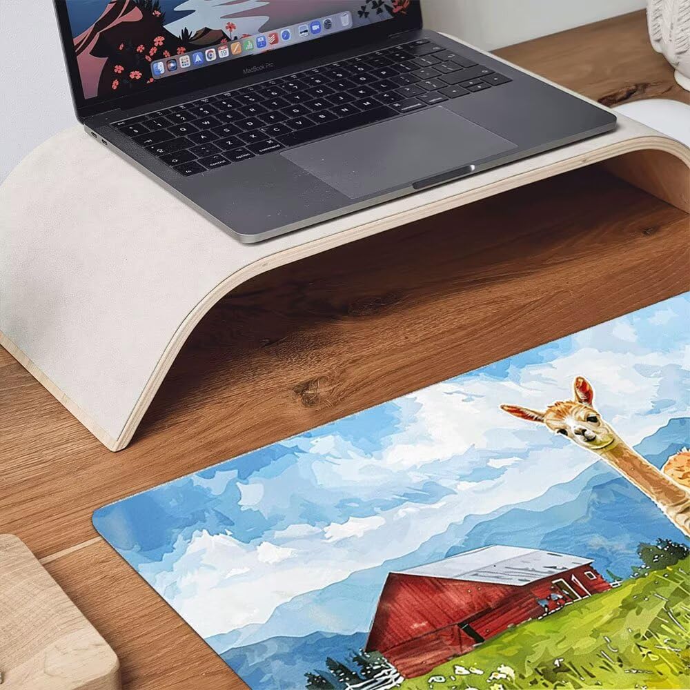 Podkładka pod mysz do gier 1800 x 900 mm, duża podkładka pod mysz do gier z przeszytymi krawędziami, mata na biurko, antypoślizgowa podstawa, podkładka pod klawiaturę, wodoodporna powierzchnia