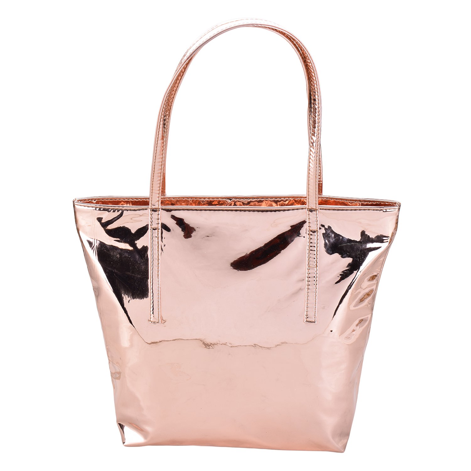 Panchnaina Stylish Trendy Shinny Tote Bag For Girls And Womens | Classic Pattern Handbag with Attrective Look | Shoulder bags for Office, Event, Function & Daily Use | (Rose Gold) (B08XZJ6SMR) Amazon Price History, Amazon Price Tracker