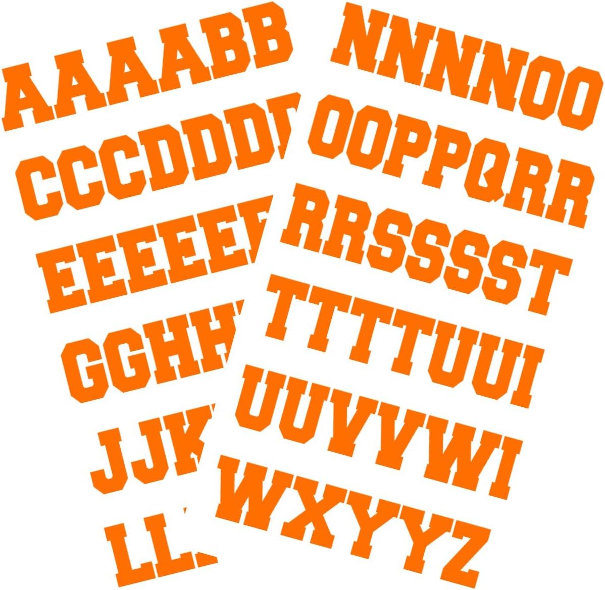 Sports Helmet Letters Only 1" by Chalkallaboutit® Baseball, Hockey, Football and Lacrosse (Matte White)