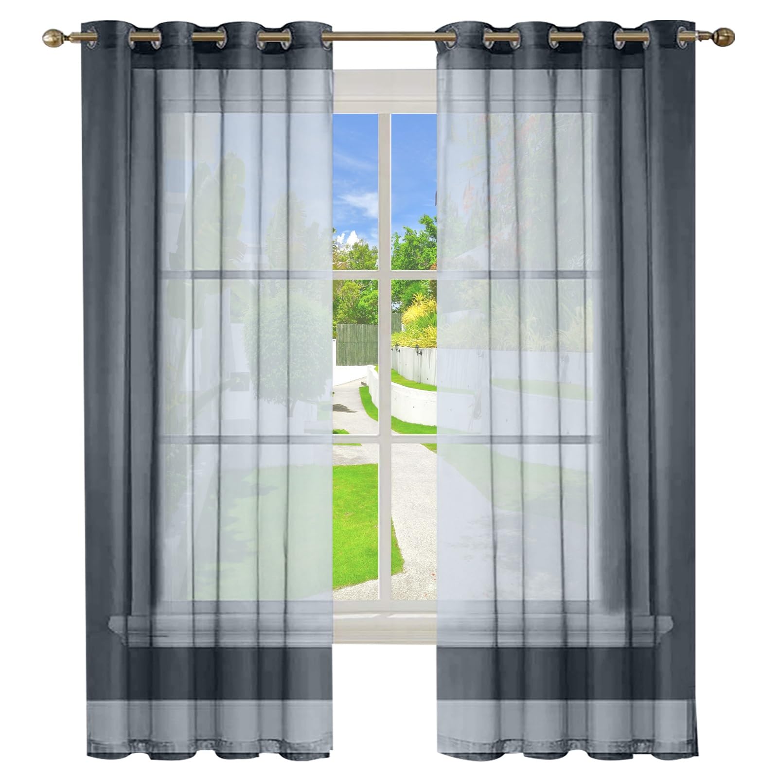 GAIFNAG Cortinas Dormitorio Térmicas Asilantes 120 x 140 cm Anti Luz Cortina Termica Aislantes Frio y Calor para Salon Cortinas Dormitorio Cortas Cortinas para Ventanas Salon/Cocina, Gris