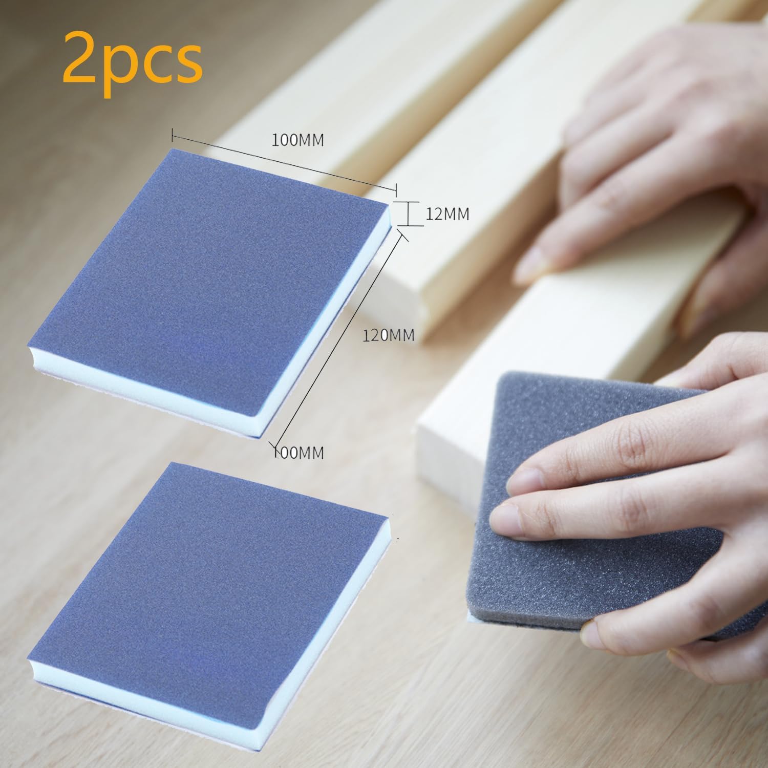 120 hojas de lija de grano 60-10000 de papel de lija de 3 pulgadas con placa de respaldo de vástago de 1/4 pulgadas y lijadora de esponja de lijado y almohadilla de amortiguación de espuma suave, kit