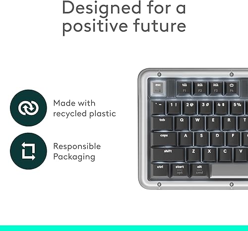 Miniatura 7 de Logitech Alto Keys K98M - Teclado mecánico inalámbrico, teclado personalizable con junta de absorción de vibraciones, teclas retroiluminadas,