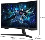 Samsung Odyssey 32 inch Curved Gaming Monitor (2,560 x 1,440) G55C QHD 165 Hz 1 ms, HDR10, FreeSync, Eye Saver Mode, 1000R Curvature- LS32CG550ENXZA