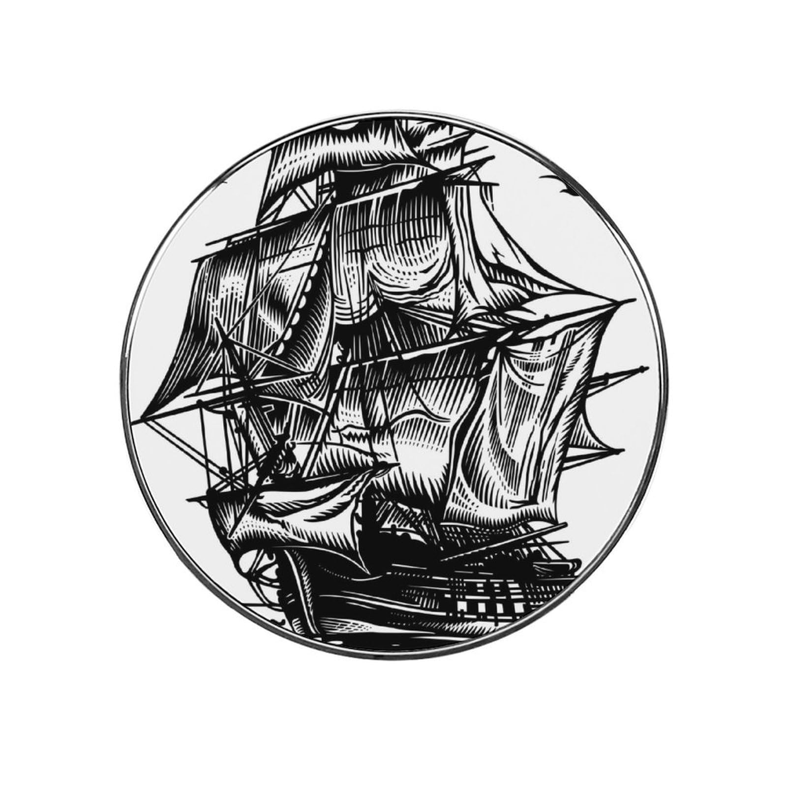 Sketch Boat Refrigerator Magnet Decorative Locker Magnet For Kitchen And Office Home Décor