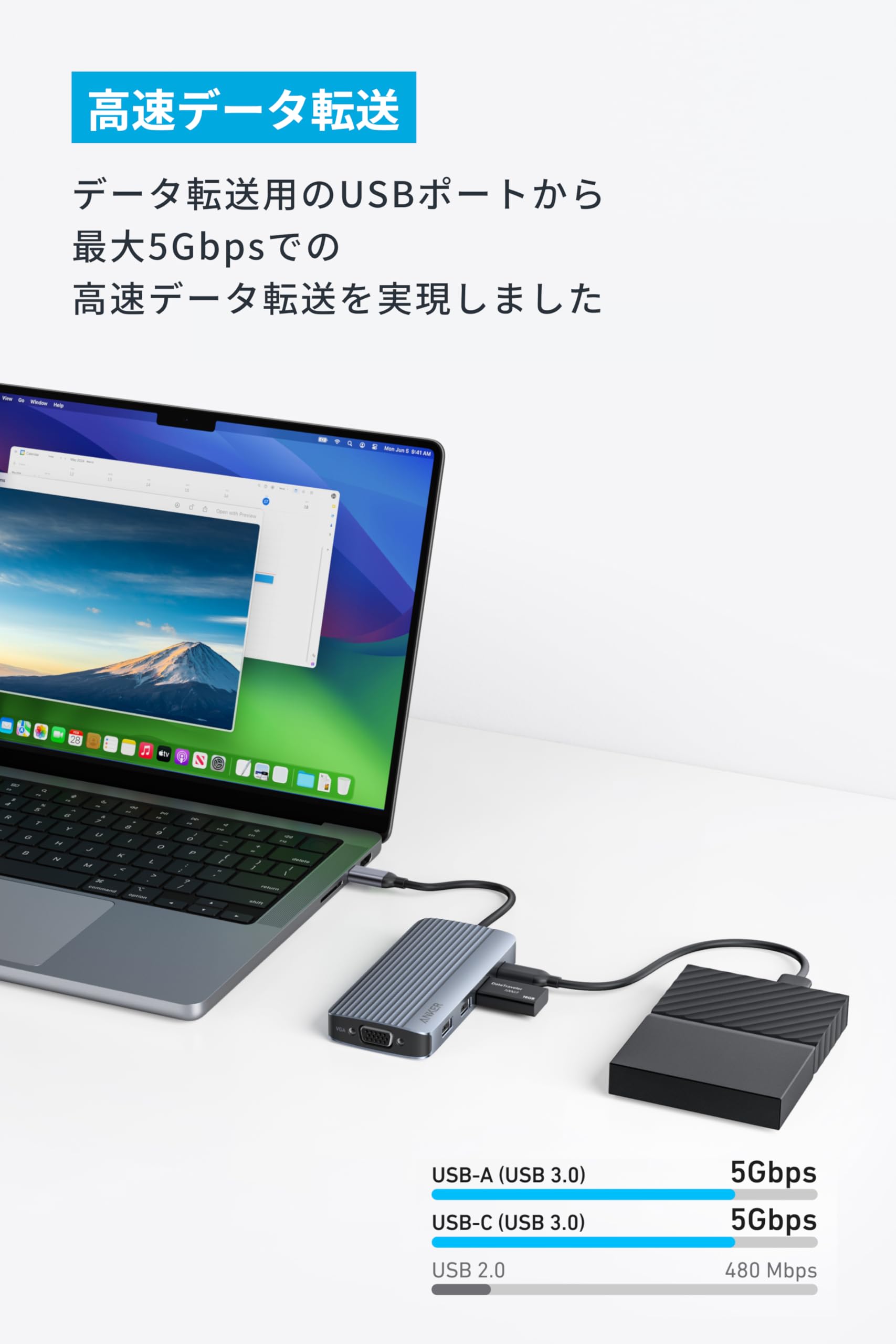 Amazon.co.jp: Anker USB-C ハブ (8-in-1, Triple Display) | 100W USB