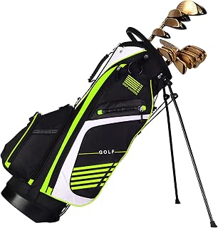 Golf Stand Bag for Men & Women, Golf Carry Bag with 14 Way Divider Carry Organizer Pockets Storage, Waterproof Durable Golf Travel Bag