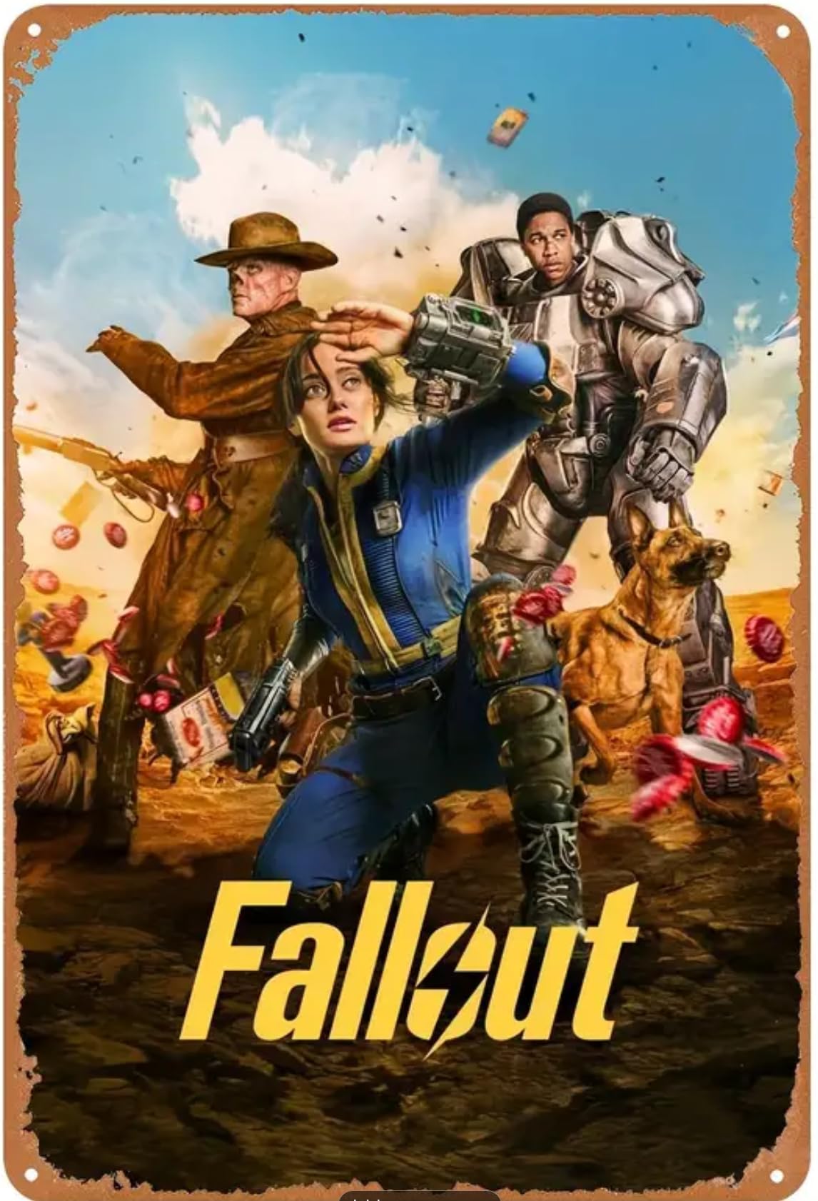 Amazon.co.jp: 『 フォールアウト』ドラマポスター メタルサイン 個性