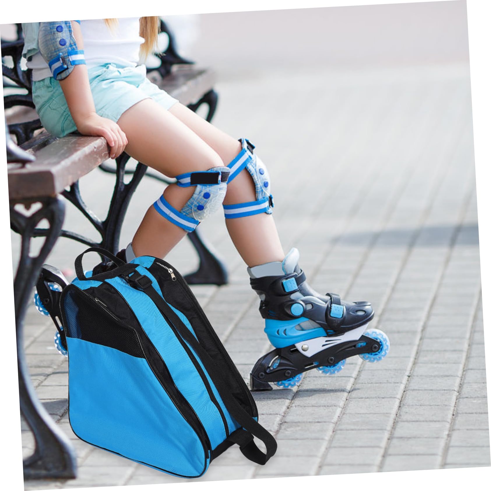 Happyyami Er Borsa Pattinaggio Er Carrier Pattini Per Le Donne Er Borsa Per Il Trasporto Er Scarpe Borsa Er Pattini Sacchetto Er Pattini Organizzatore Er Borse Per Scarpe Pattini Borsa