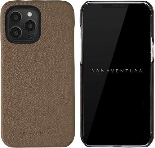 Vista 252 de BONAVENTURA Noblessa - Carcasa trasera [compatible con iPhone 12 Pro Max, Greige] BBCN12PM-GG