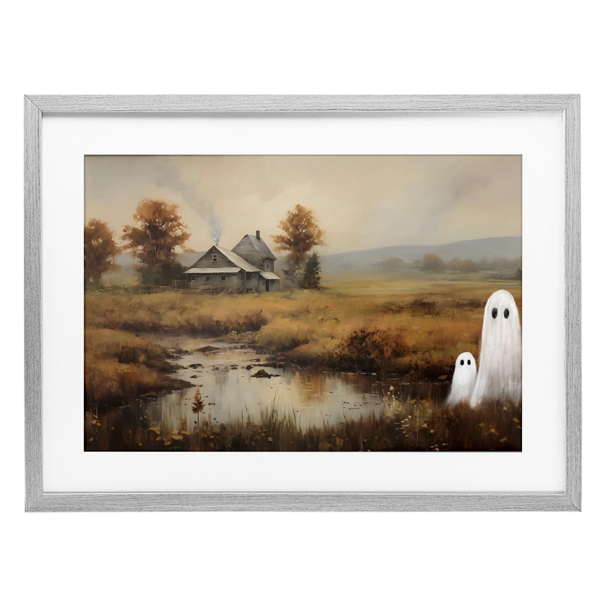 Ghosts In Farm Field tableau Stupell pour habiller un mur vide
