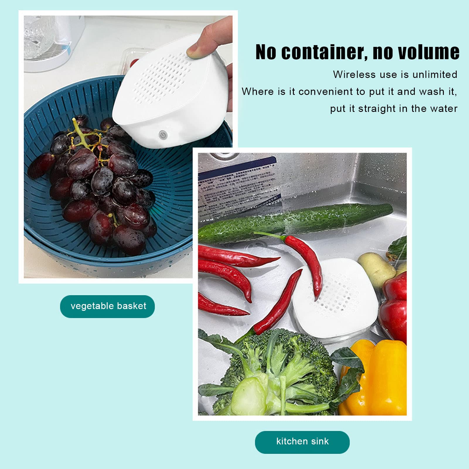 Nettoyeur De Fruits Portable 4400mAh - Laveuse Étanche Sans Fil Pour Fruits, Légumes Et Plus