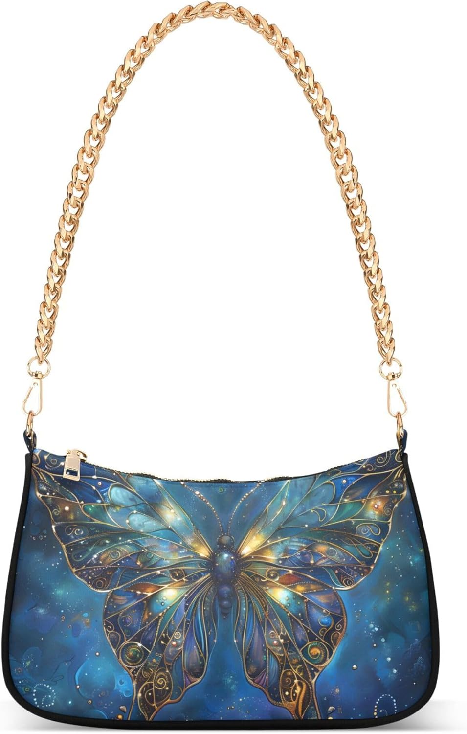 MNSRUU Handbag Purses for Women Glowing Butterfly Chain Shoulder Bag