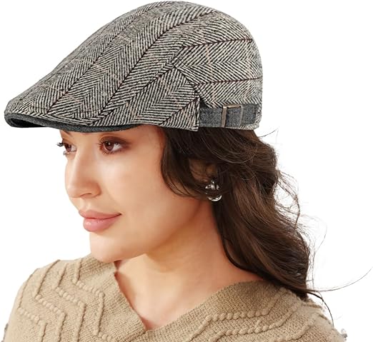 Heren platte pet baret zomer muts katoen verstelbaar Ierse baret