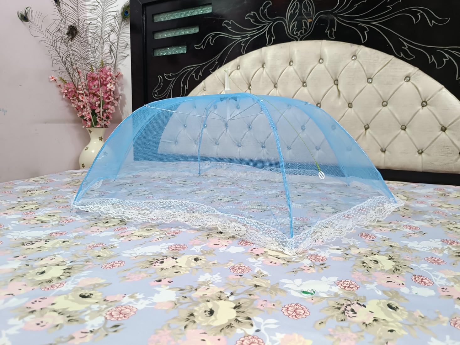 Chiku Cherry Aadya Fashion Umbrella Style Full Cover up for 0 to 1 Year Baby Mosquito Net for Baby_New Born_Infants-picture-10