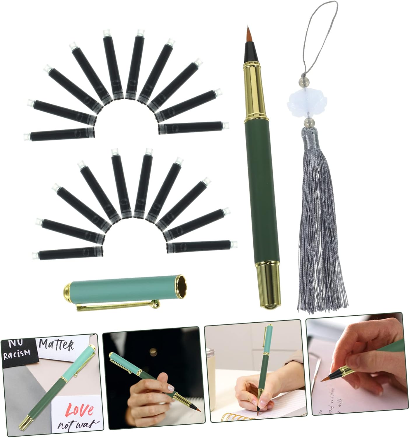 Watercolor Brush Pen Ink Calligraphy Pen Refillable Brush Smooth Writing