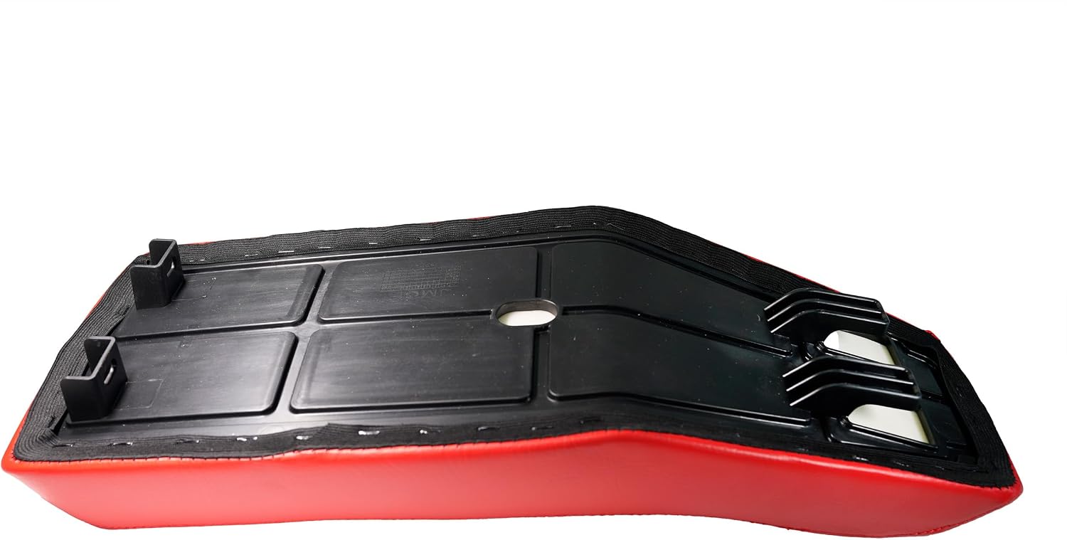 JMCHstore Upgraded New Seat for Monster Mega Moto MMB80 80cc MMB105 105cc, For Coleman Realtree RB100 RT100 Mini Bike Cushion Replacement parts (Red)