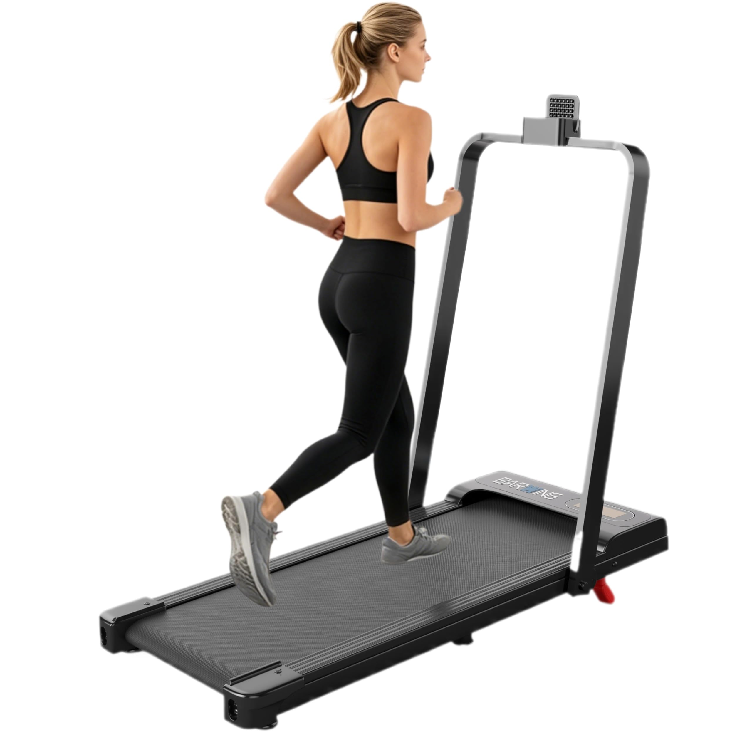 BARWING Foldable Incline Walking Pad 3.0/3.5 HP Treadmills for Home, 7.5/8.5 MPH Under Desk Treadmill with Handles, Foldable Treadmill with Quiet Brushless, 330 LBS Weight Capacity