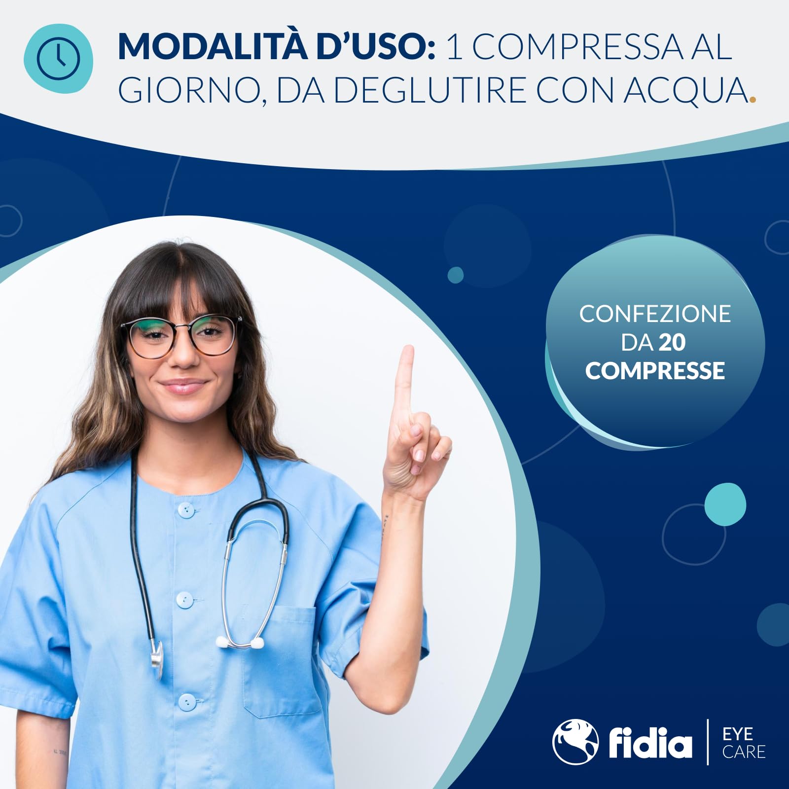 Fidia Farmaceutici REPAXIAL 20 Compresse - Integratore Alimentare a Base di Estratto di Verbasco, Riso Nero (C3G) e Zinco