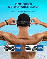 Vista 7 de Tripsky Swim Goggles, Rimless polarized swimming goggles for Adult Men Women Youth