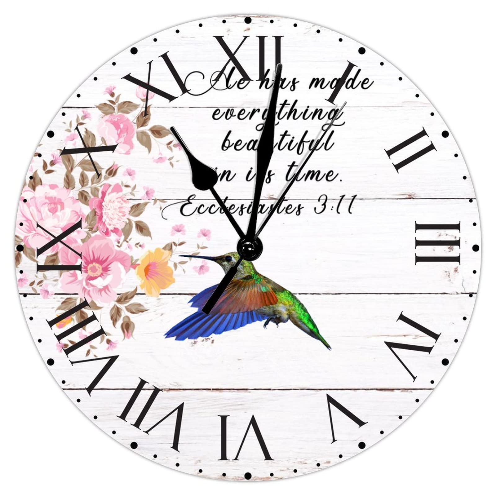 Horloge murale chiffres romains 30cm pour maison et bureau