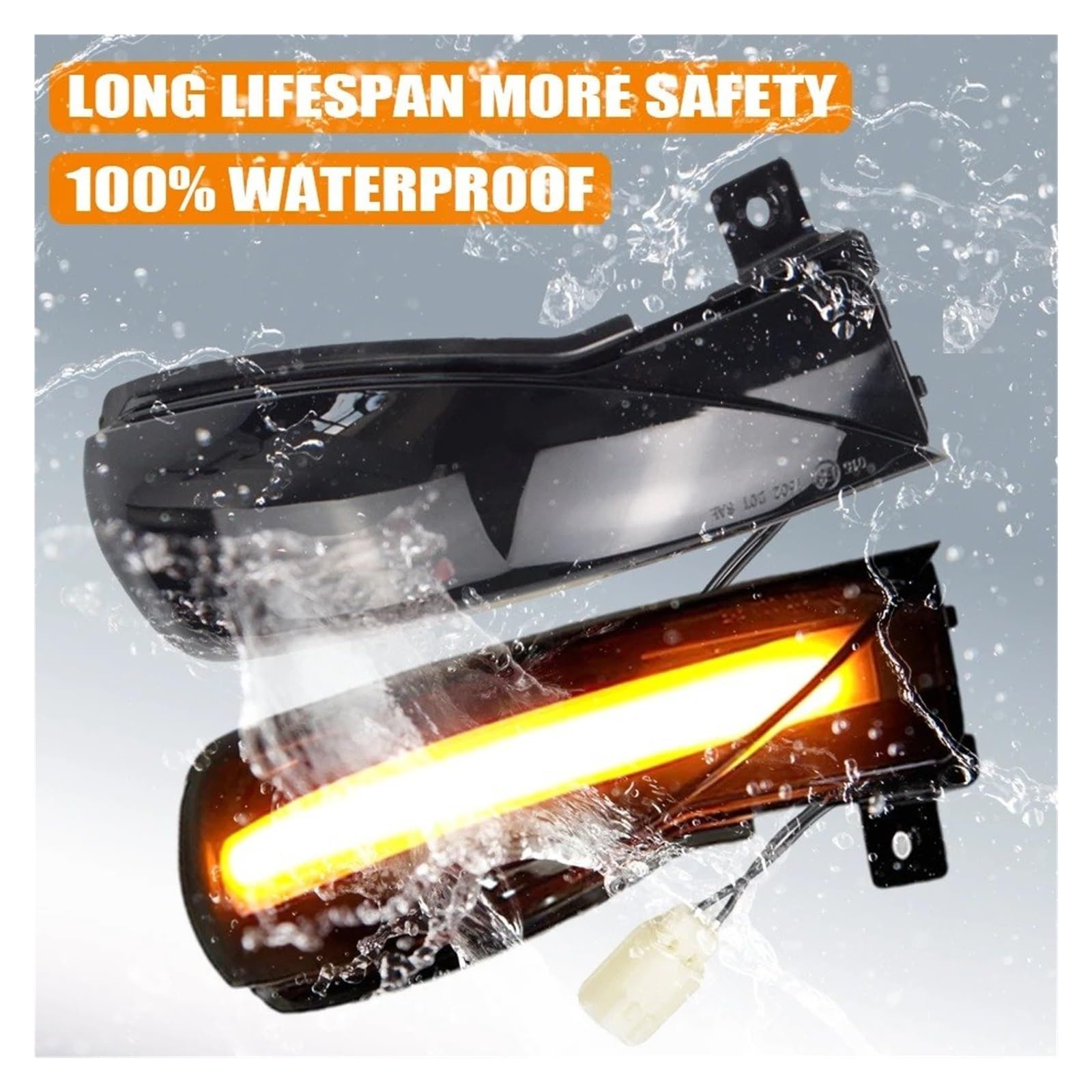 Luz Señal Giro Coche Intermitentes para Mazda 3 BL para Mazda 6 GH 2007-2011 2012 2013 2014 2015 2 Piezas LED Luz Señal Giro Dinámica Espejo Lateral Intermitente Secuencial Repetidor