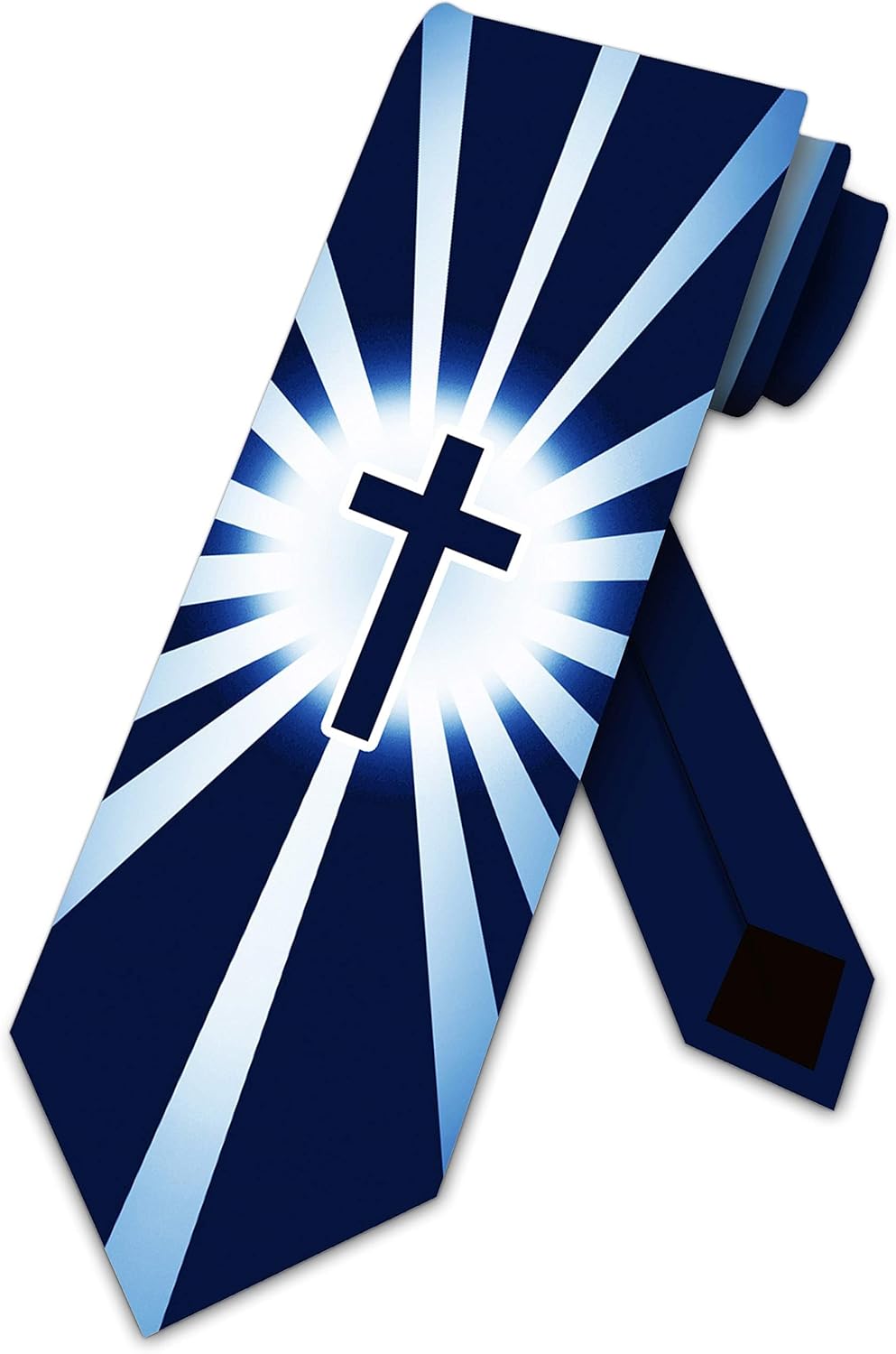 Three Rooker Christian Ties Men's Religious Neckties Faith Cross Necktie