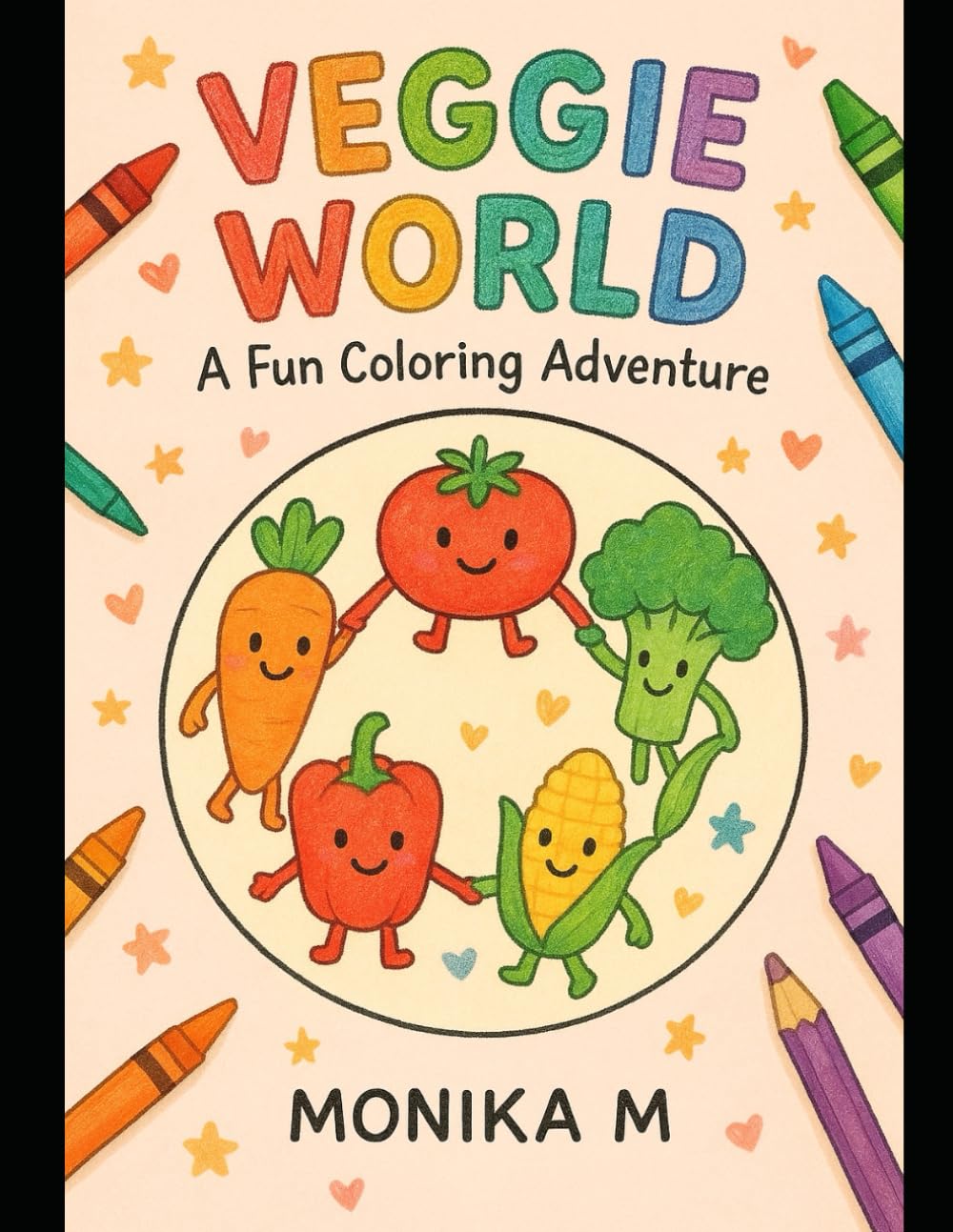 Veggie world: A fun Coloring Adventure