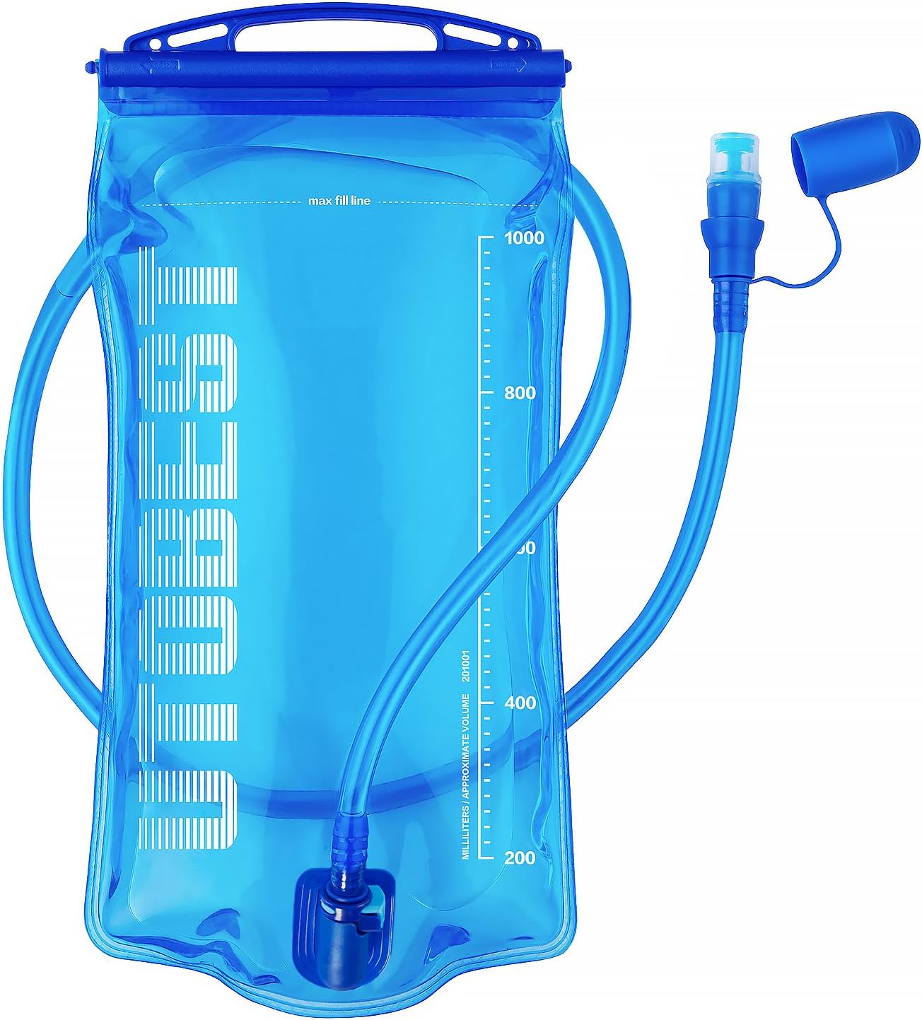 Vejiga de agua, bolsa de hidratación de 1 L, 1.5 L, 2 L, 3 L para mochila de senderismo, sin BPA, depósito de agua a prueba de fugas para correr y