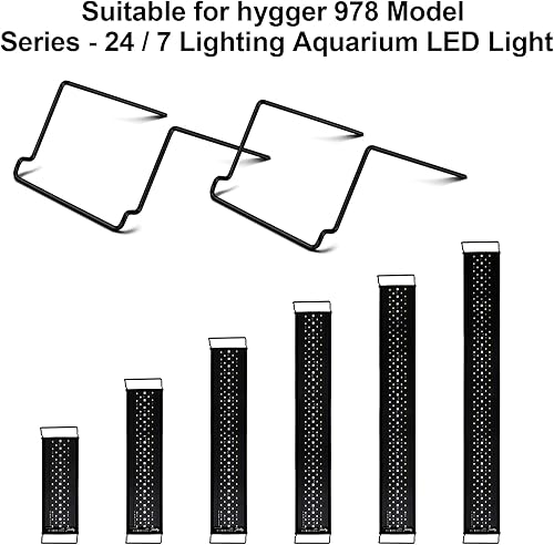 Miniatura 6 de hygger Soporte de soporte alto para luz de acuario, adecuado para la luz del tanque de peces modelo HG978