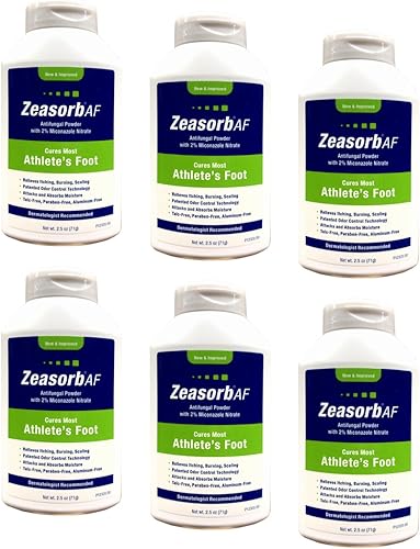 Miniatura 2 de Zeasorb - Tratamiento antifúngico superabsorbente en polvo, pie de atleta, 2.5 oz (71 g) (paquete de 6)