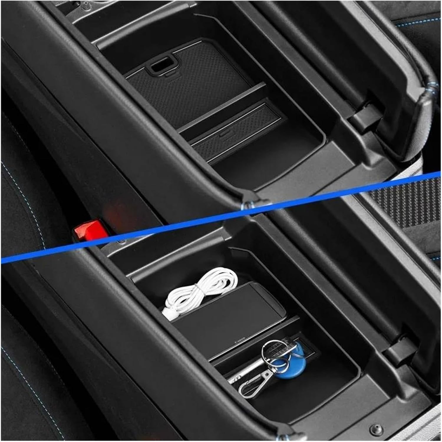 For Austral For E-Tech For Hybrid 2023-2024 Car Interior Accessories Armrest Storage Box Central Control Container image 2