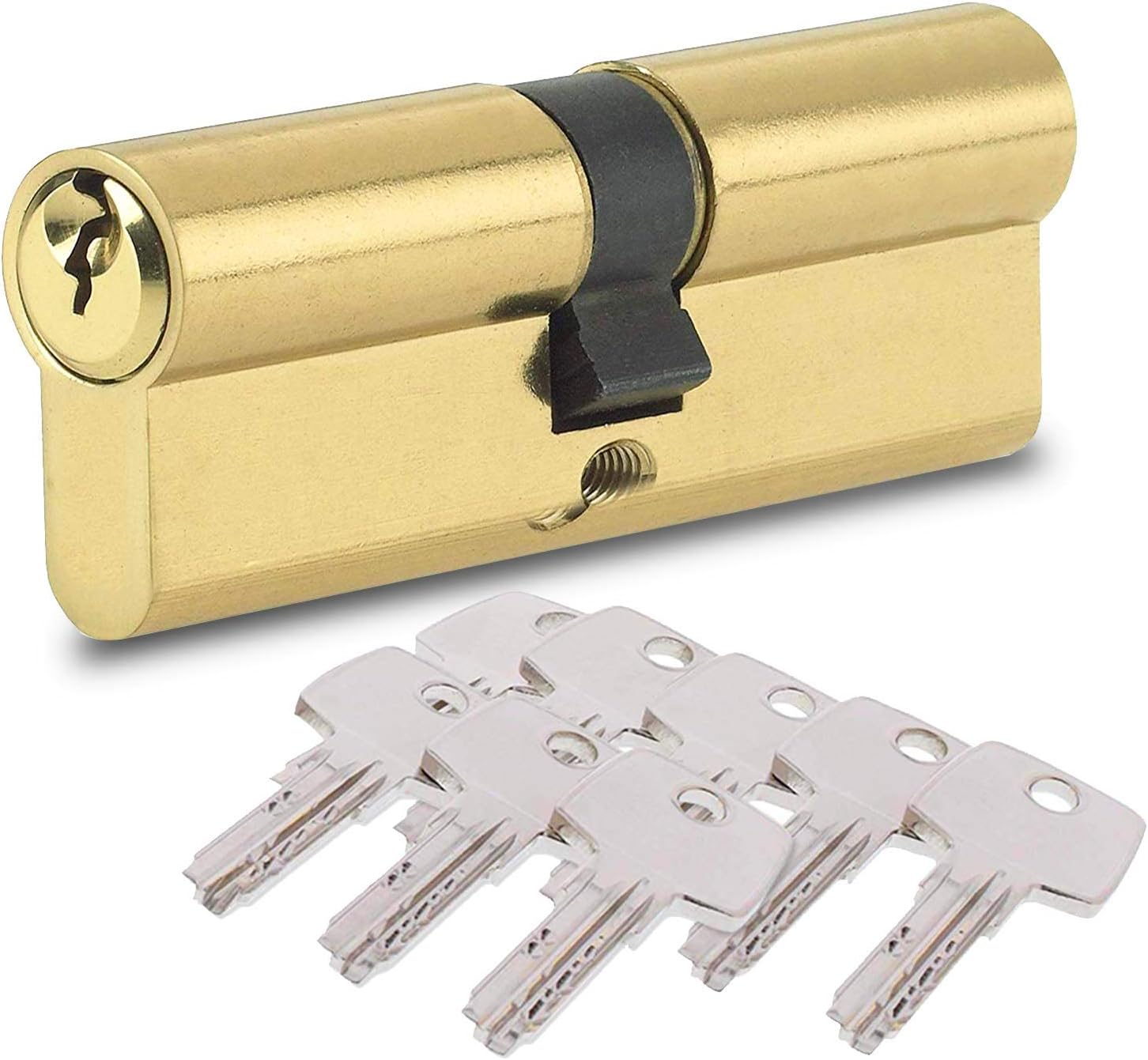 BETOY Lock Cylinder with 8 Security Keys, Profile Cylinder Door Cylinder, 40/40 (80 mm) Door Lock Cylinder Lock