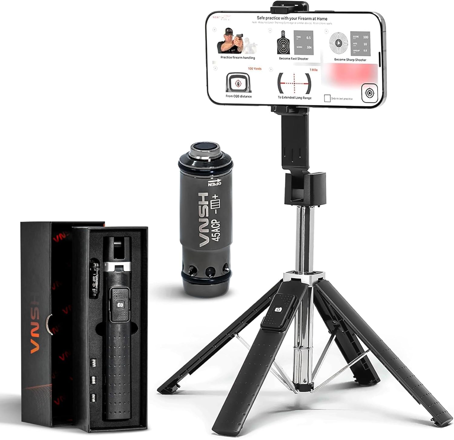 VNSH - Laser Strike Training System | Dry Fire Laser Training | Laser Training Cartridge | High Accuracy | Most Professional | 5 Yards to 100 Yards Range | Caliber Compatibility